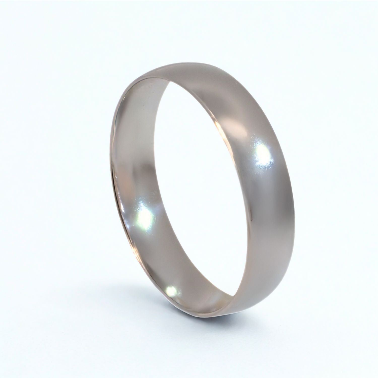 Giftering i platina 950, 5 mm. RUBIN modell 167 - 1050