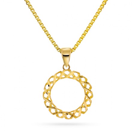 Smykke Nordlie i gult gull 14kt, 15mm/15mm - 52801 Smykke Nordlie i gult gull 14kt, 15mm/15mm - 52801