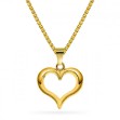 Hjerteanheng i gult gull - 52856