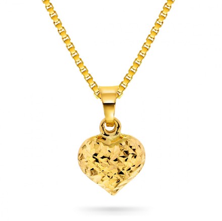 Smykke Hjerte i gult gull 14 kt - 52808 Smykke Hjerte i gult gull 14 kt - 52808