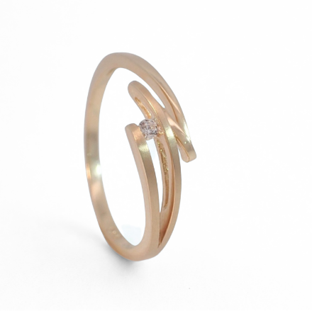 Gullring med zirkonia stein-coc5000622 Gullring med zirkonia stein-coc5000622