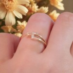 Gullring med zirkonia stein-coc5000622