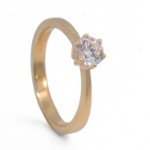 Diamantring forlovelsesring Frøya 0,50 ct River (D)-Si2 - 3106050