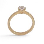 Diamantring forlovelsesring Frøya 0,50 ct River (D)-Si2 - 3106050