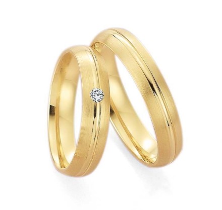 Vis detaljer for Gifteringer i gult gull 9kt, 4,5 mm. GETTMANN -1801245 Bilde av Gifteringer i gult gull 9kt, 4,5 mm. GETTMANN -1801245