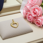 Gullhjerte i 14kt gull - bur310572