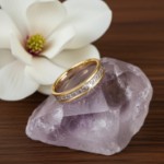 Diamantring Flerstens 0,165 ct TW-Si i 14kt gull - 2976533