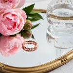 Gullring i 14 kt rosé gull, tvinnet - coc5011120