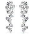 Swarovski Constella drop earrings Mixed cuts, White, Rhodium plated - 5732252 Swarovski Constella drop earrings Mixed cuts, White, Rhodium plated - 5732252