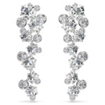 Swarovski Constella drop earrings Mixed cuts, White, Rhodium plated - 5732252