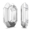Swarovski Lucent hoop earrings Octagon shape, Small, White - 5696289 Swarovski Lucent hoop earrings Octagon shape, Small, White - 5696289