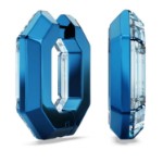 Swarovski øredobber Lucent hoop earrings Octagon shape, Small, Blue - 5696038