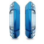 Swarovski øredobber Lucent hoop earrings Octagon shape, Small, Blue - 5696038
