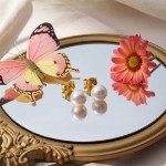 Perleøredobber med Akoya perler 7,5-8 mm lås i 14 kt gull - 2255