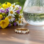 Gullring med zirkonia -593576