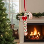 Swarovski figur Holiday Cheers Gingerbread Candy Cane Ornament - 5627609