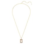Swarovski smykke Millenia pendant Octagon cut, Caramel, Gold-tone plated - 5725752