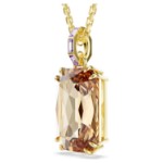 Swarovski smykke Millenia pendant Octagon cut, Caramel, Gold-tone plated - 5725752