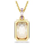 Swarovski smykke Millenia pendant Octagon cut, Caramel, Gold-tone plated - 5725752