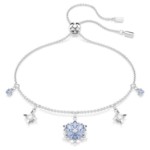 Swarovski armbånd Magic bracelet Snowflake, Blue, Rhodium plated - 5734244