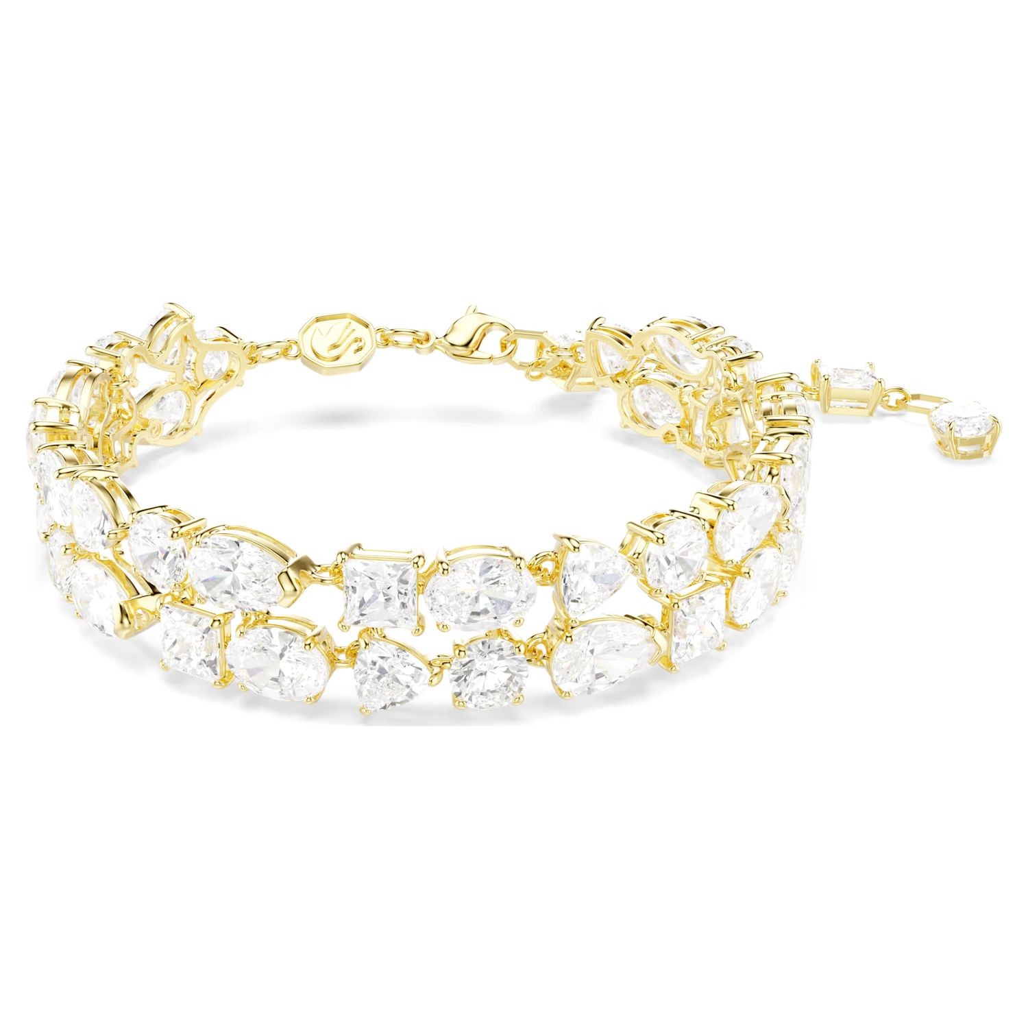 Swarovski armbånd Mesmera bracelet Mixed cuts, White, Gold-tone plated - 5743827