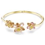 Swarovski armbånd Idyllia bangle Mixed cuts, Flower, Multicolored, Gold-tone plated - 5732387