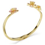 Swarovski armbånd Idyllia bangle Mixed cuts, Flower, Multicolored, Gold-tone plated - 5732387