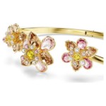 Swarovski armbånd Idyllia bangle Mixed cuts, Flower, Multicolored, Gold-tone plated - 5732387