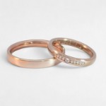 Gifteringer nøttefarget gull 14 kt, 3 mm. GERSTNER - 431309