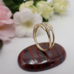 Diamantring i 14kt gult gull med 0,025 ct W-Si - BUR537827