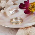 Diamantring Flerstens 0,165 ct TW-Si i 14kt gull - 2976533