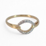 Gullring med zirkonia -BUR594088