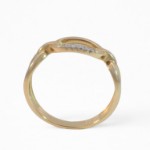 Diamantring i 14kt gult gull med 0,025 ct W-Si - BUR537827