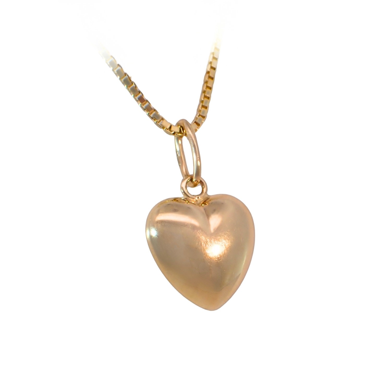 Gullhjerte 14kt gull, stor - 14608871