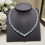 Swarovski collier Mesmera Mixed cuts, hvitt - 5665242
