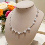 Swarovski collier Constella Mixed round cuts, hvitt - 5638696