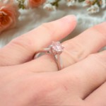 Forlovelesring med rosa Lab Grown diamant 0,70ct VS1. Leticia - 2510041222LG