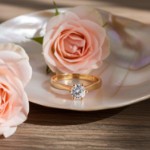 Forlovelsesring Margrete med Oval Lab Grown diamant i 1,00 ct og River (D) -VS1 - LAB16116100RVGU