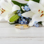 Forlovelsesring med prinsesse slip lab grown diamant - 0,70 ct River - VS - 200628