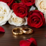 Gifteringer i gult gull 14 kt, 5 mm. GERSTNER - 282640