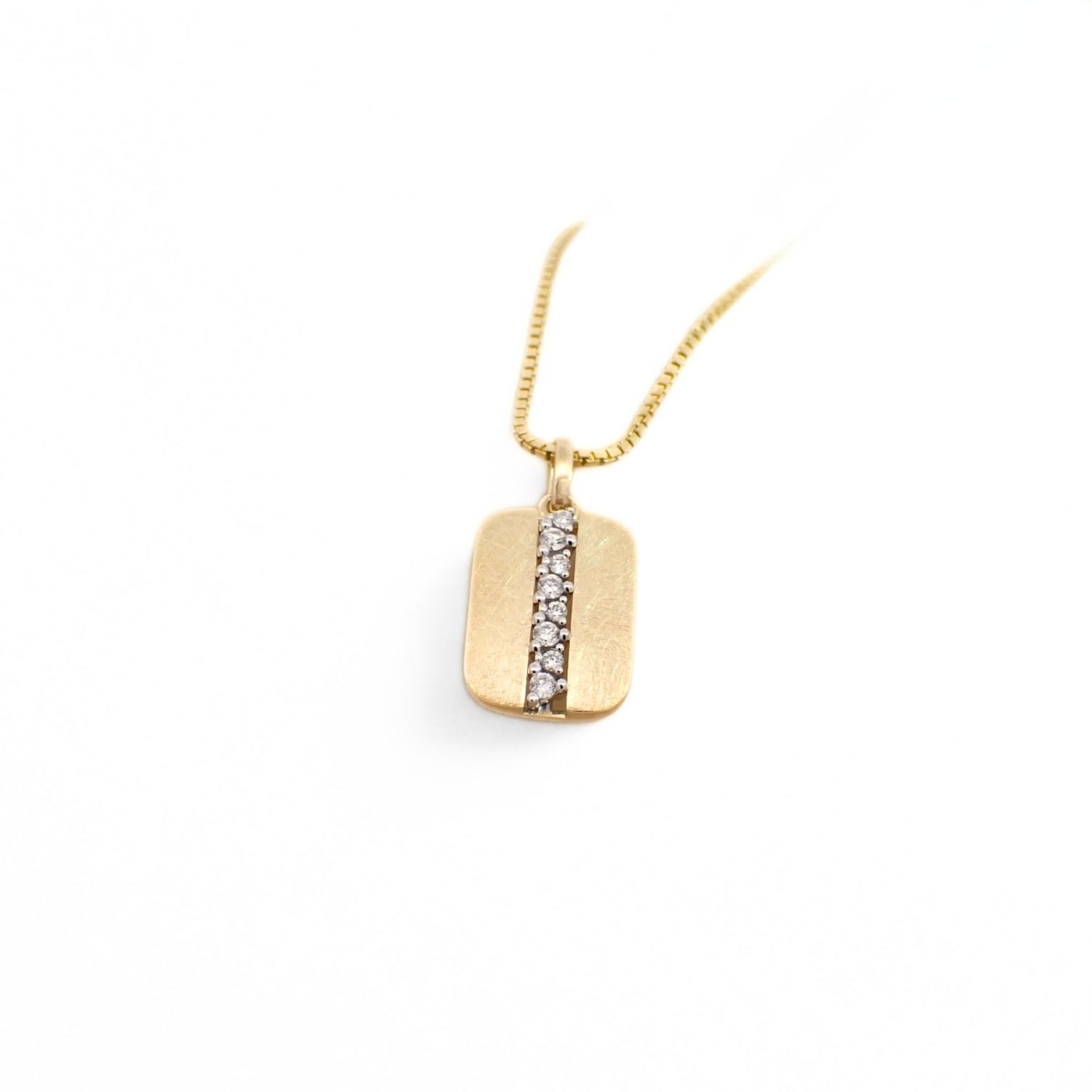 Diamantsmykke i gull 14kt med 0,095ct H/SI - BUR234400