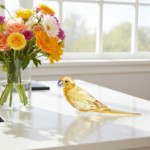 Swarovski figur Jungle Beats Yellow Parakeet Lechee - 5619217