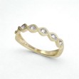 Diamantring i 14kt gult gull med 0,11 ct W-Si - Bur538189