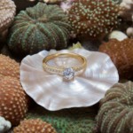 Forlovelsesring i gult gull med Lab Grown diamant 0,69ct TW-VS - Bur5Z00060