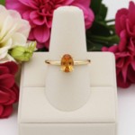 Gullring i 14kt med citrin - Bur620400gc