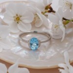 Gullring 14 kt med topas - Bur620385hvt