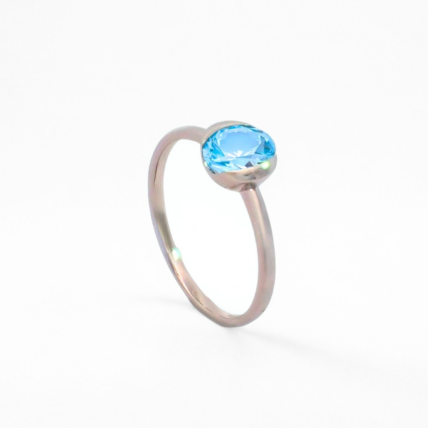 Gullring 14 kt med topas - Bur620385hvt