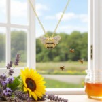 Smykke Redd en Bie Cz 925 i forgylt sølv - 3001060