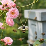 Smykke i forgylt sølv Redd en bie - 3055145