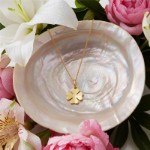 Smykke Kløver i 14kt gull - Bur310649